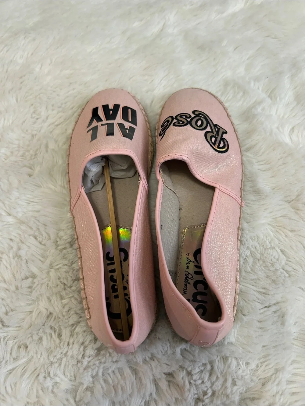 Circus by Sam Edelman Rose All Day Pink Canvas Espadrilles